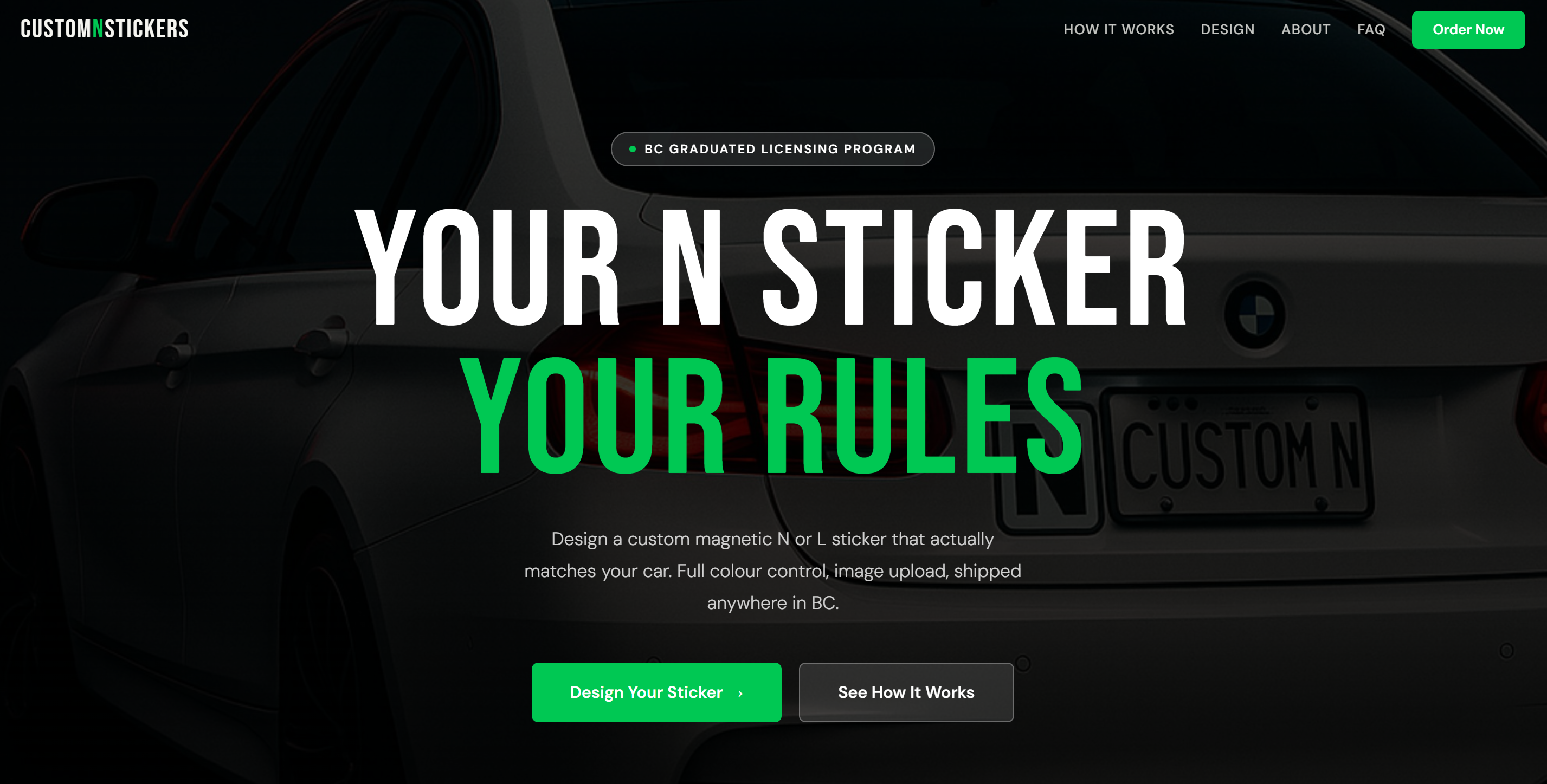 CustomNStickers website