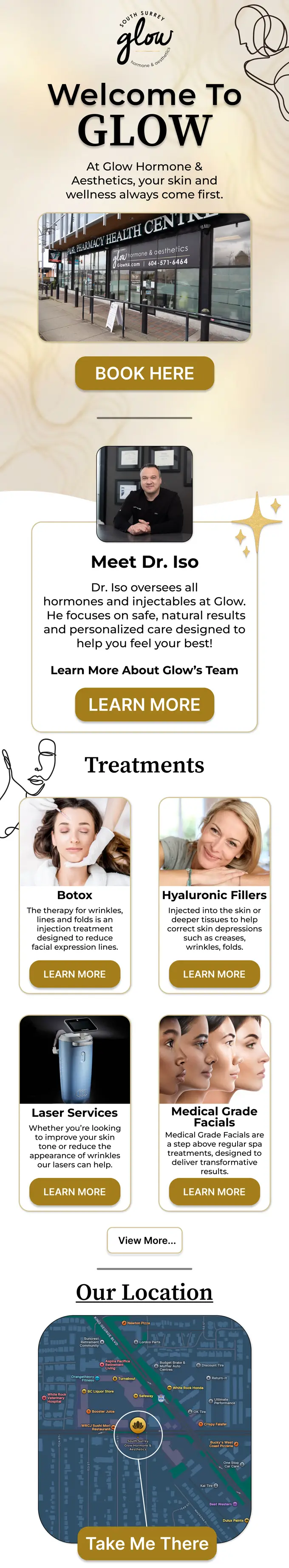 Glow Hormone & Aesthetics, Welcome series email