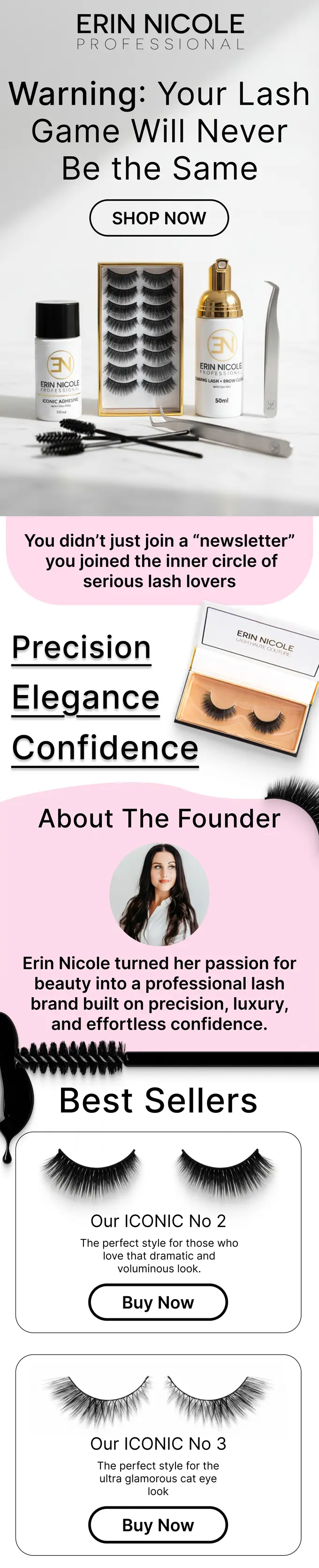 Erin Nicole Professional, Promotion email