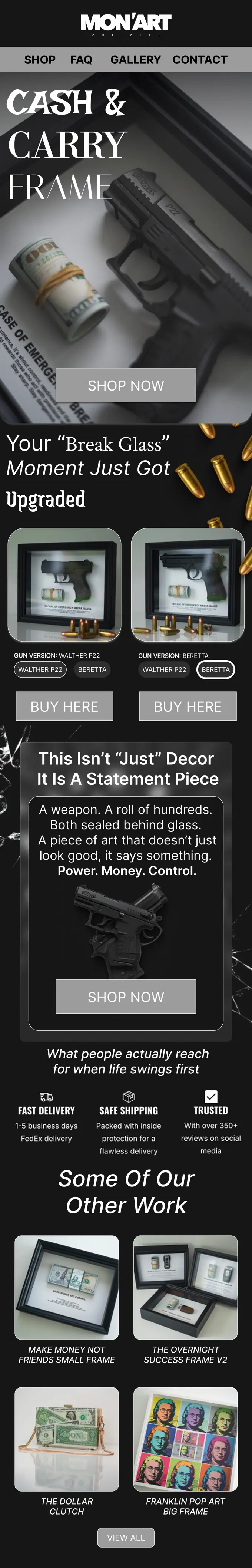 Mon'Art, Product launch email