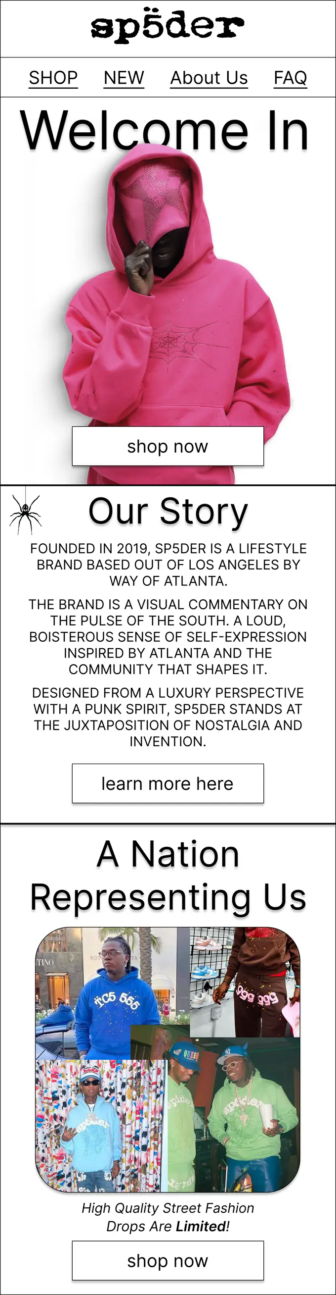 Spöder, Welcome series email